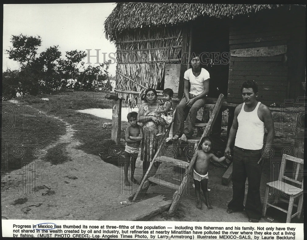 1979 Minatitlan natives affected by pollution cased by oil industry-Historic Images