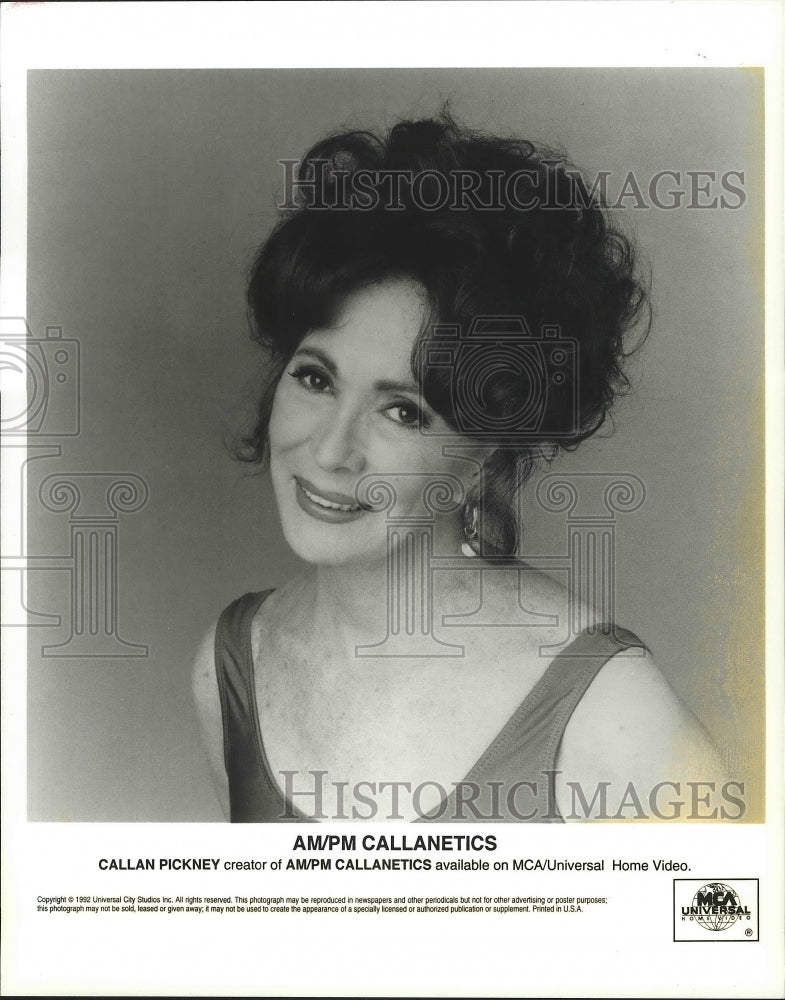 1992 Press Photo Callan Pickney creator of AM/PM Callanetics - spa84952 - Historic Images