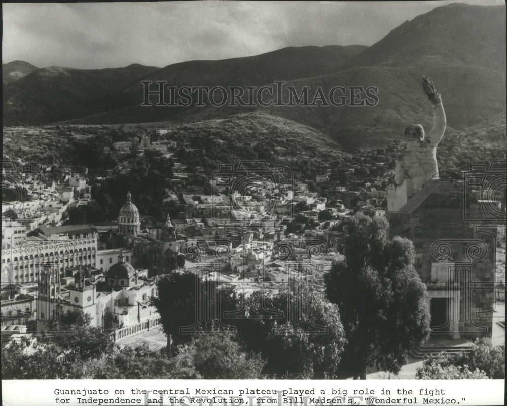 1976 Press Photo Aerial View of Guanajuato, Mexico - spa85077 - Historic Images