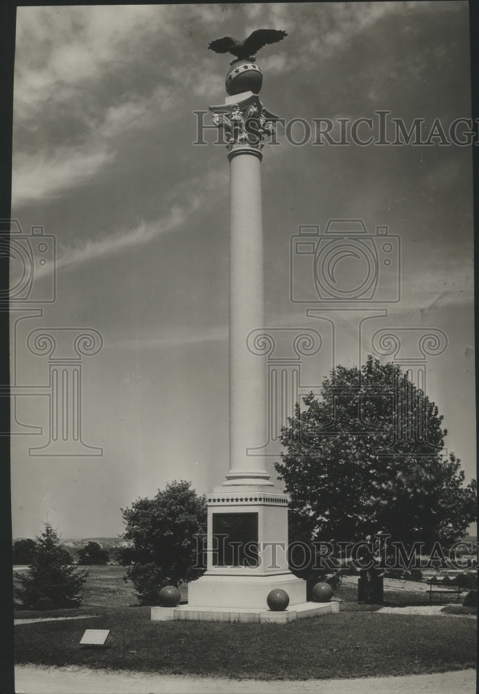 Press Photo Spanish War Monument, Washington - Historic Images