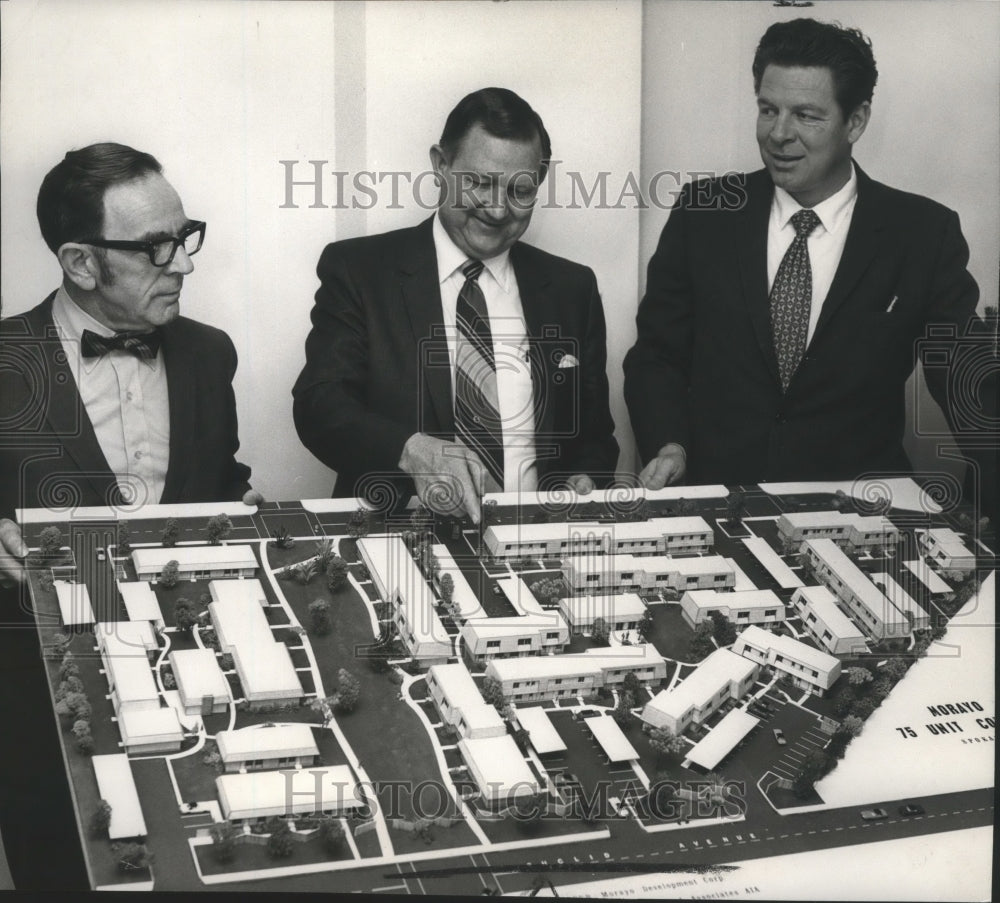 1970 Press Photo Scale model of condominium by Morayo Development Corp, Spokane - Historic Images