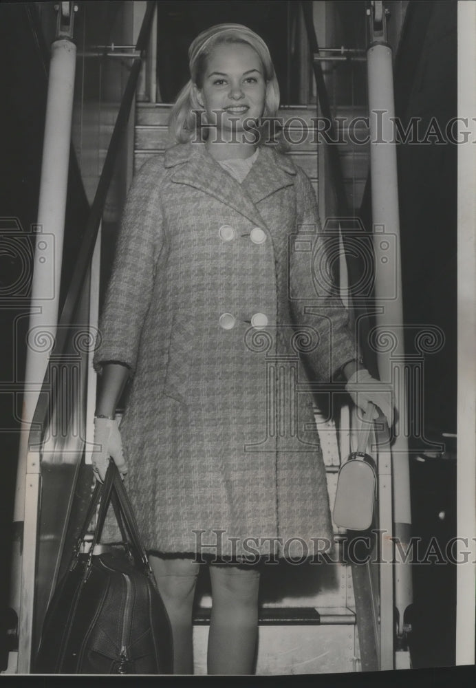 1969 Press Photo Miss America Judith Lord Visits Spokane - Historic Images