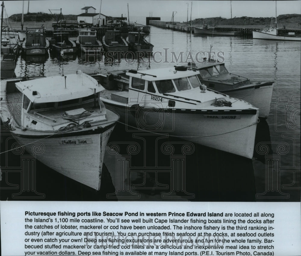 1984 Fishing ports like Seacow Pond in western Prince Edward Island-Historic Images