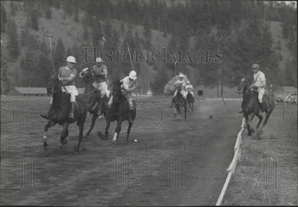 1952 Spokane-Bob Mills, Tony, and Jimmy Playing Polo - Historic Images