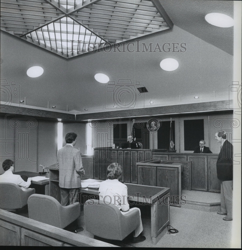 1980 Press Photo George T Shild presiding Spokane County Juvenile D 1980 Press Photo George T Shild presiding Spokane County Juvenile D