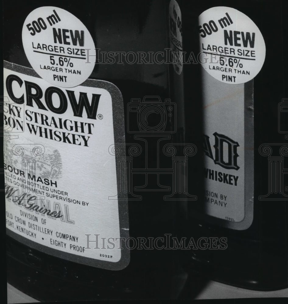 1980 Bottles of Crow Whiskey-Historic Images