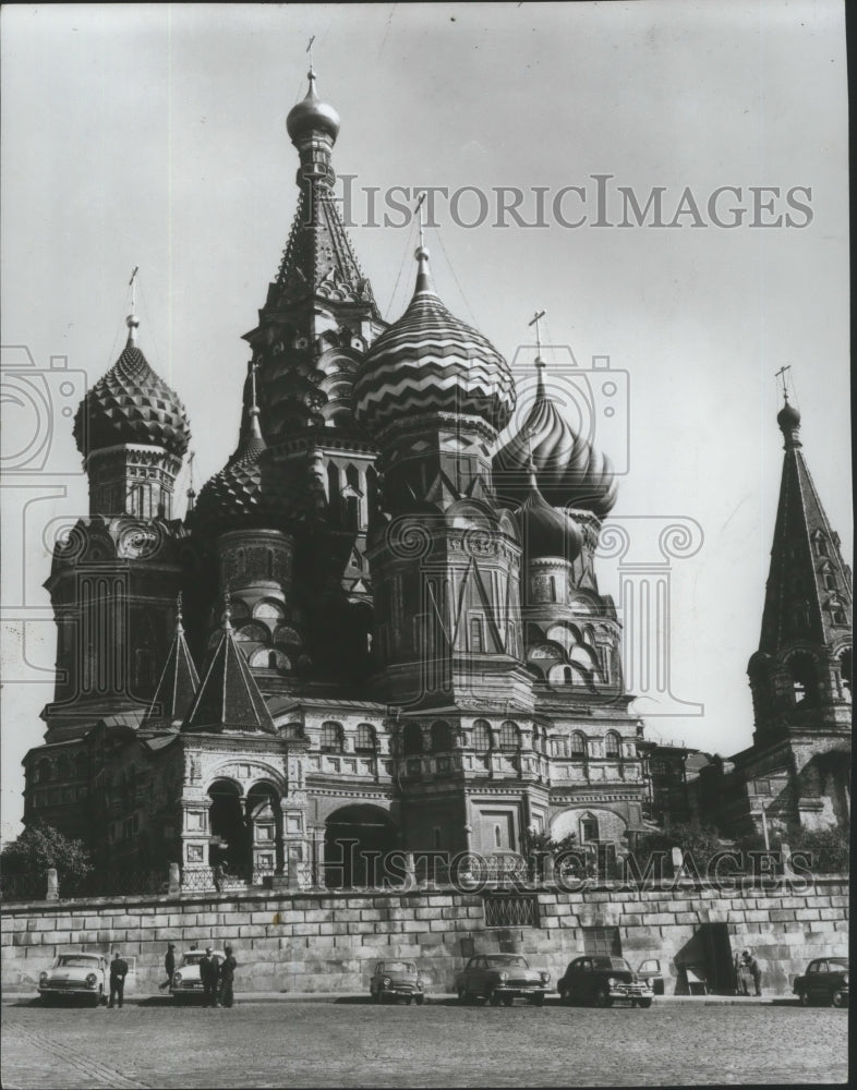 1971 Press Photo St Basile Cathedral in Moscow, Russia - Historic Images