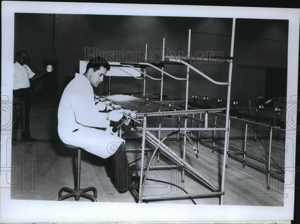 1968 Zirconium Tubing is Inspected at Sandvik Special Metals Historic Images