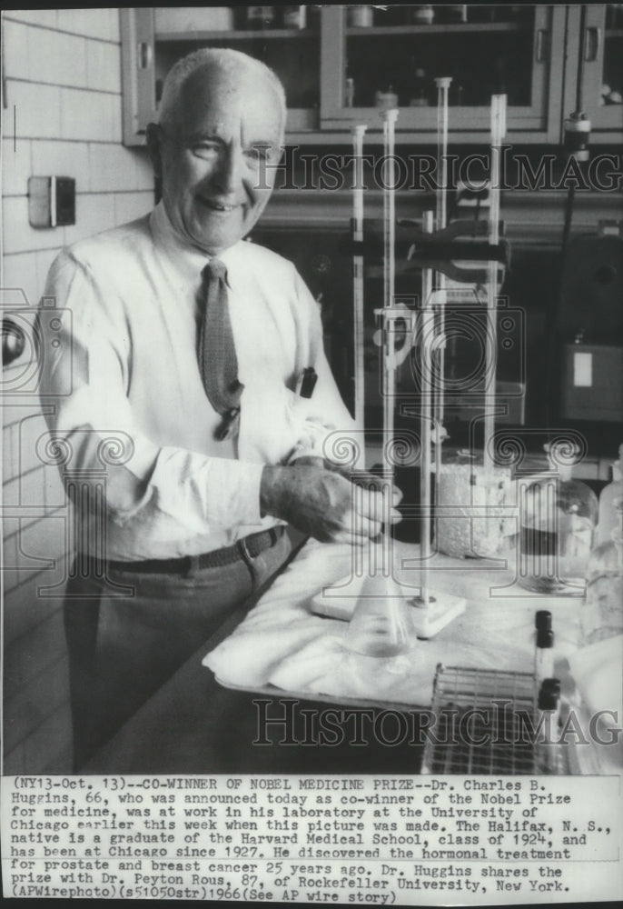1966 Dr. Charles B. Huggins co-winner of Nobel Medicine Prize - Historic Images