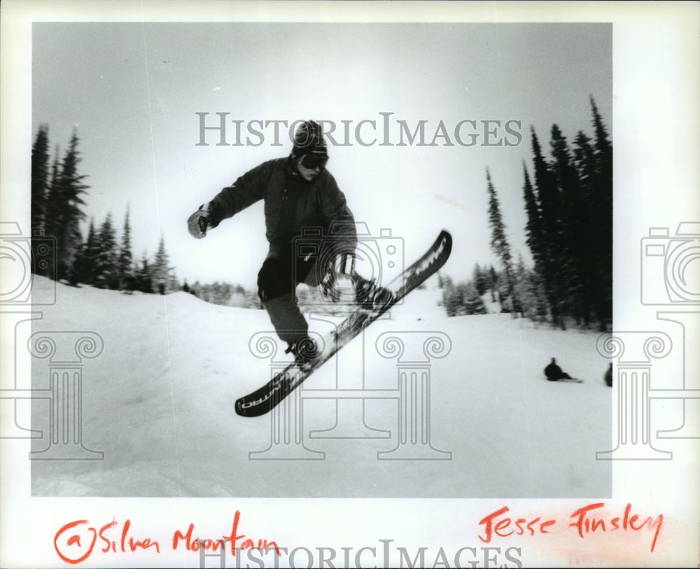 1993 Press Photo Snowboarding at Silver Mountain - spb02339 - Historic Images