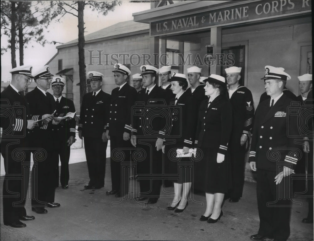 1961 Press Photo Capt. Ralph H. Baldwin-Commander, Naval Reserve Training Center-Historic Images