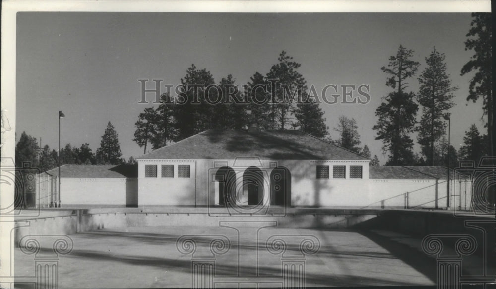 1937 Entrance of Comstock swimming pool Historic Images