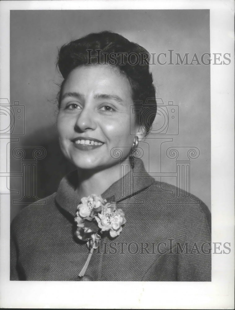 1962 Press Photo Mrs. Frank E. Adams. - Historic Images