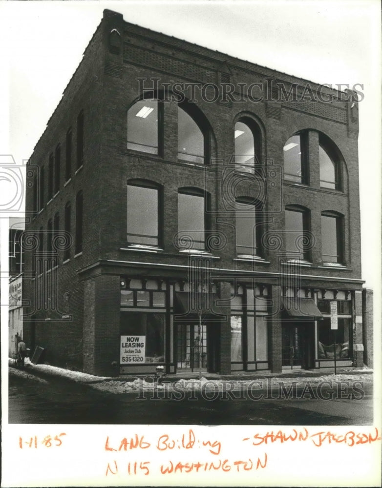 1985 Lang Building on N115 Washington Street-Historic Images
