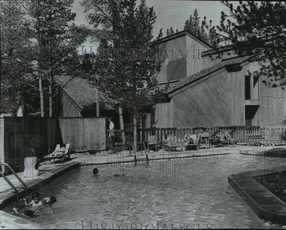 1976 Swimming pool on the Flying Dutchman Condominiums, Colorado-Historic Images
