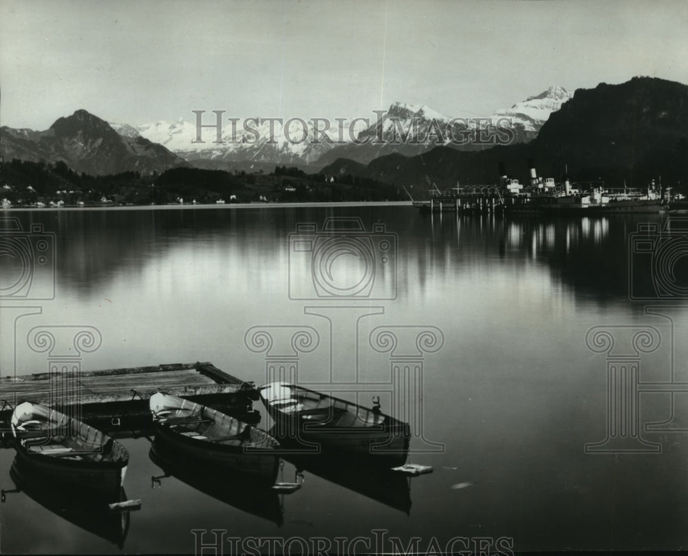 1967 Press Photo Lucerne, known as "Switzerland's Most Beautiful Spot" - Historic Images