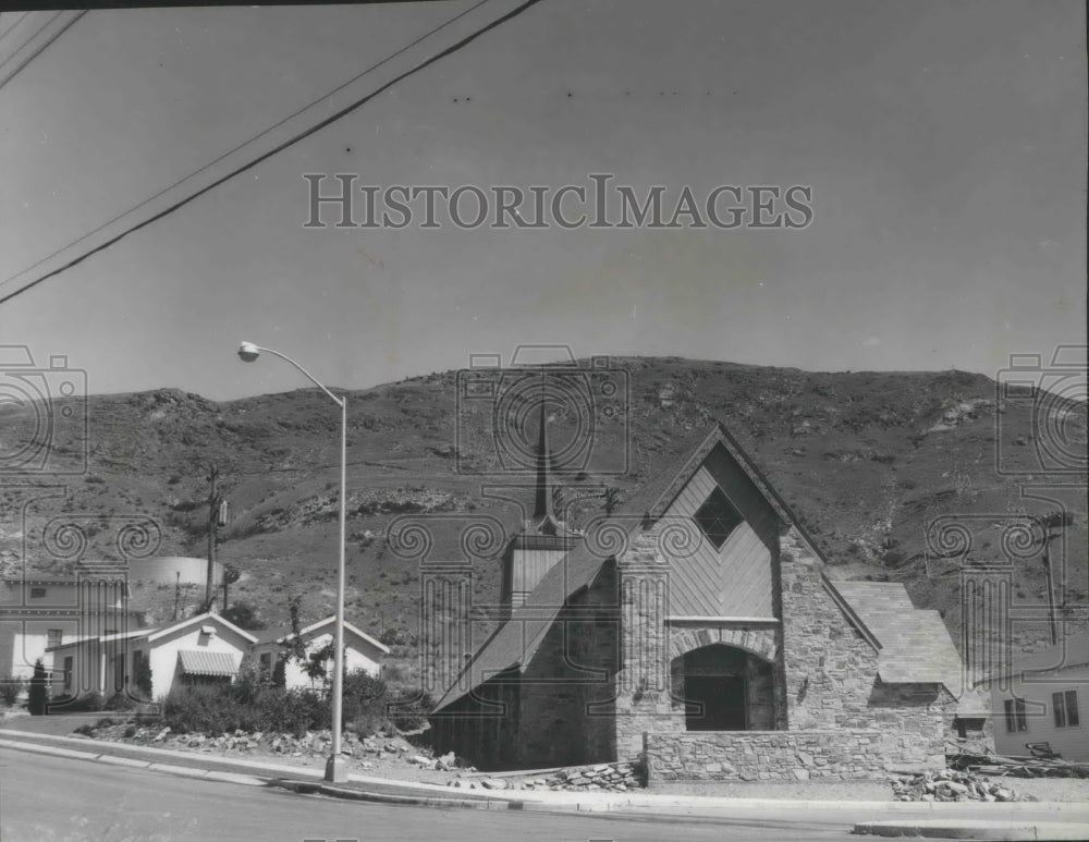 1957 The nearly finished Coulee Dam Community Church after 6yrs work