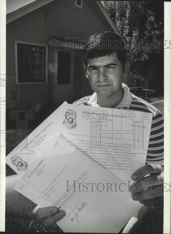 1988 Jeff Riggs, Airway Heights Police Department Historic Images