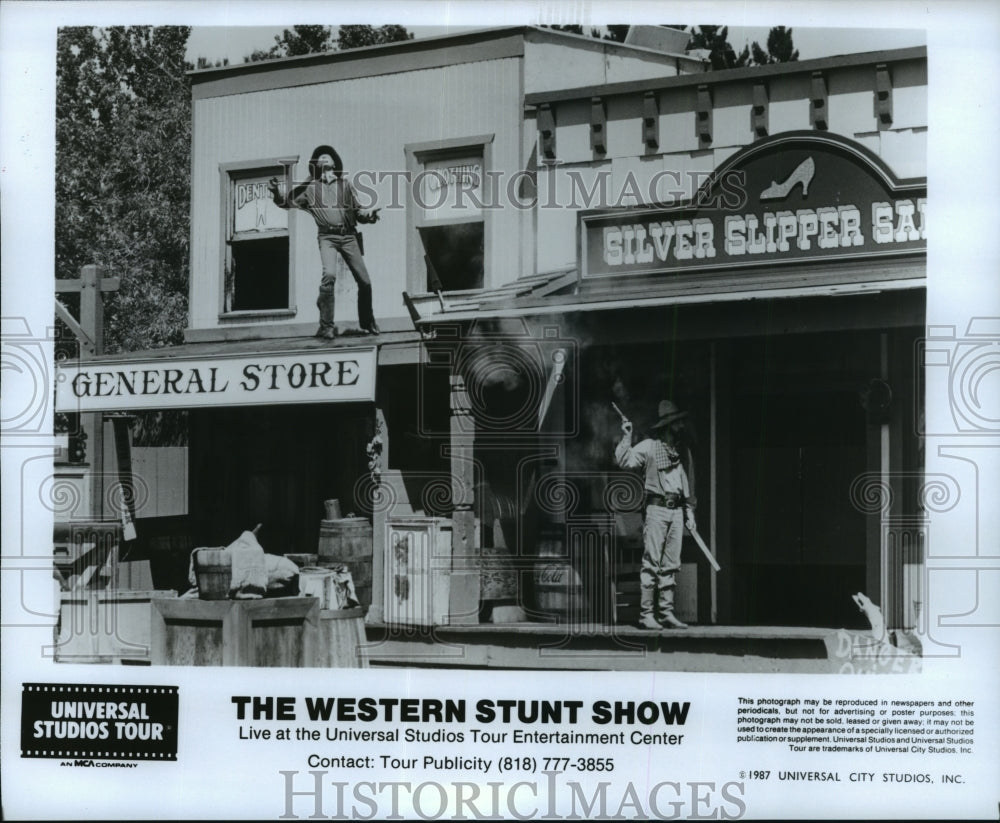 1991 Press PhotoThe Western Stunt Show live at Univ. Studios Entertainment Cent.-Historic Images