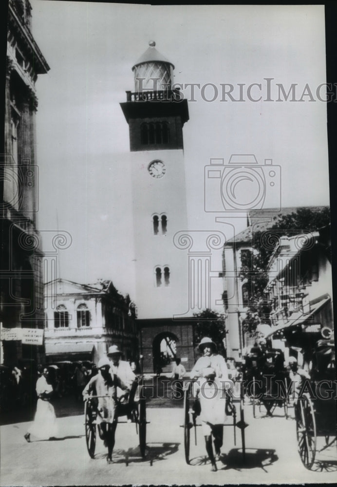 1942 Press Photo Colombo, Capital of Ceylon, attacked today by Japanese Planes - Historic Images