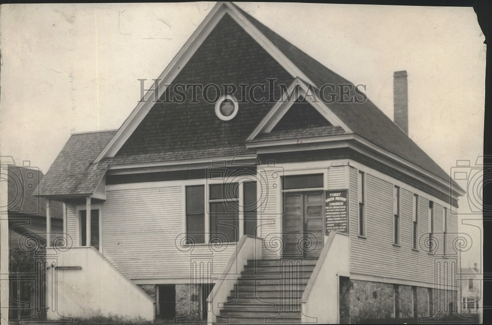 1933 Press Photo First United Brethren Church on Baldwin &amp; Lidgerwood - Historic Images