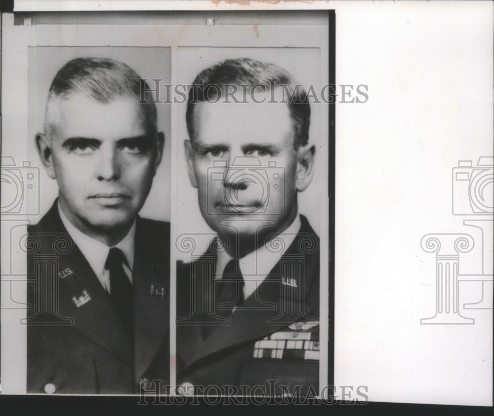 1963 Press Photo Major General James Lampert &amp; Lieutenant General Hamilton Howze- Historic Images