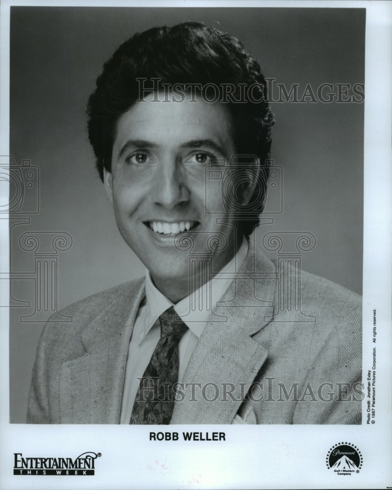 1987 Press Photo Robb Weller, host of Entertainment This Week - spb13948 - Historic Images