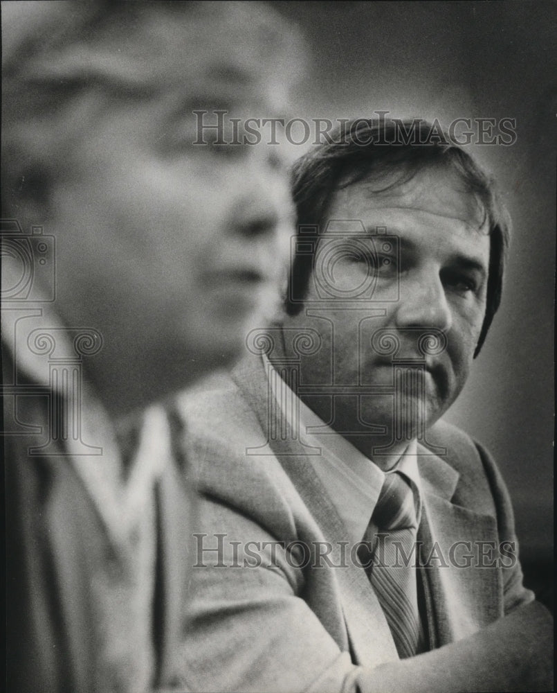 1980 Press Photo Ritzville, Washington Mayor Kirk Danekar and Governor Dixy Ray - Historic Images