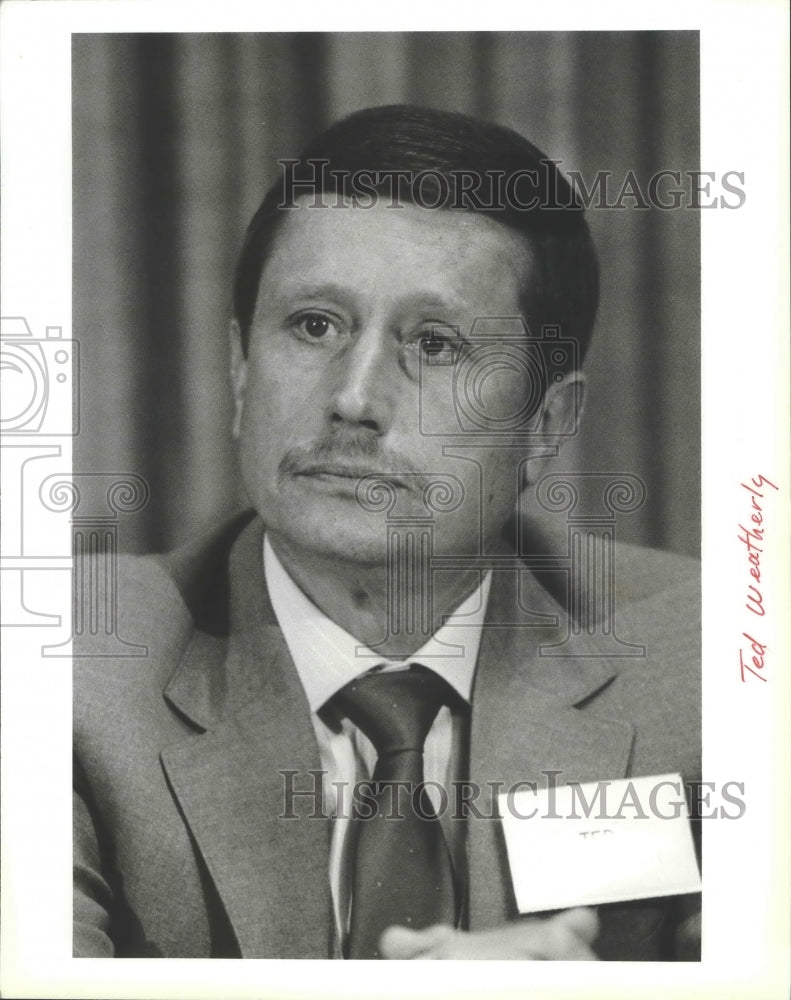 1987 Press Photo Ted Weatherly, Police Chief, Pullman, Washington - spb17110 - Historic Images