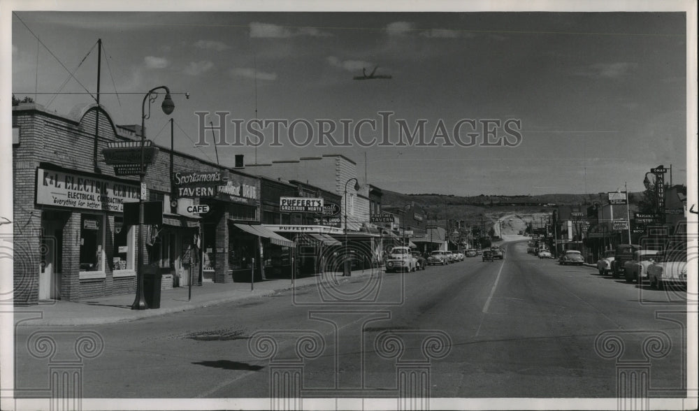 1954 Main Street of the City of Omak, Washington Historic Images