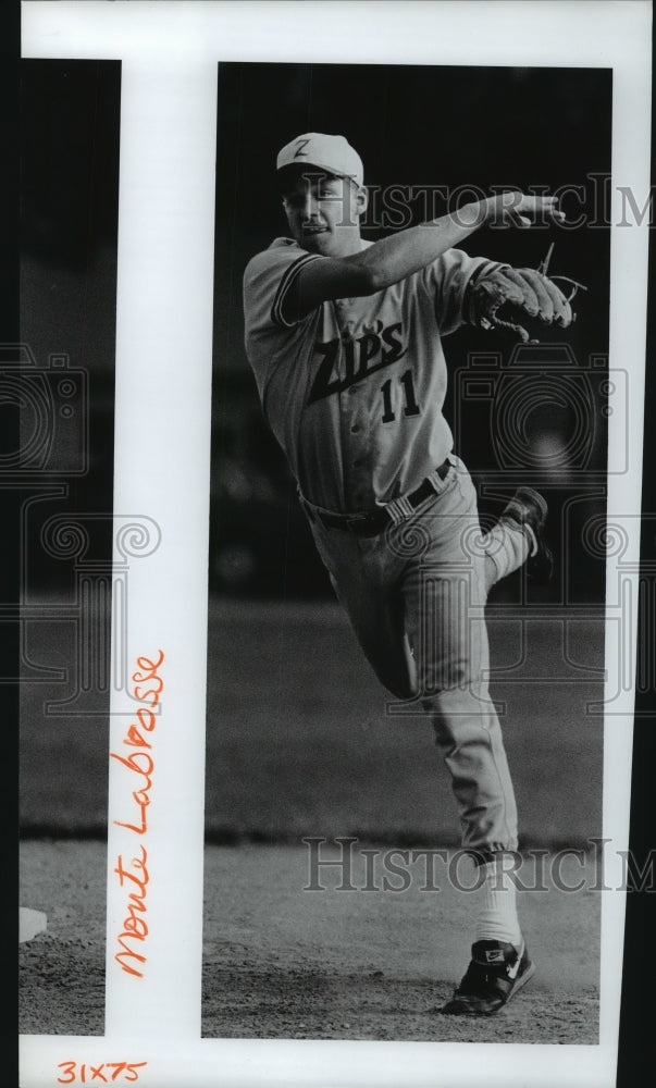 1992 Press Photo University High School&#39;s pitcher Monte LeBrosse - spo00969 - Historic Images