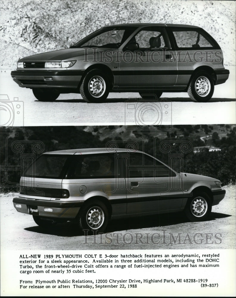 1989 Plymouth Colt E 3 - Historic Images