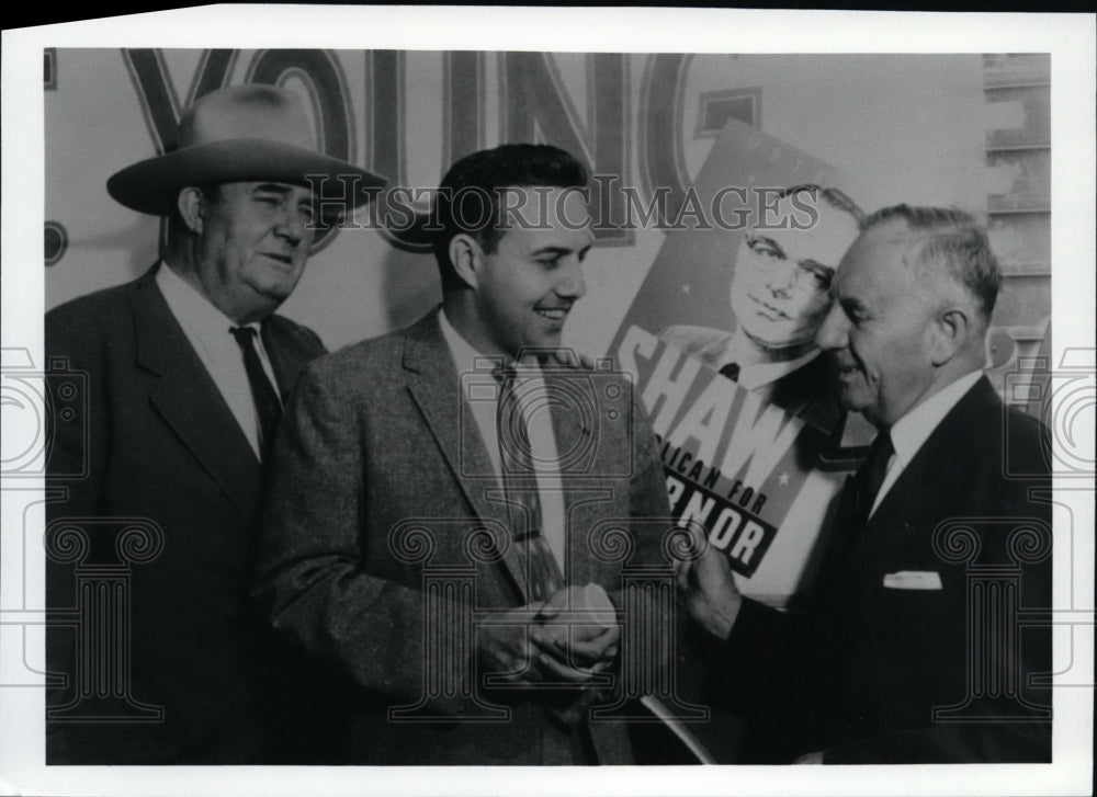 1956 State Legislator Robert J Dole, Rep W. Smith and Sen F. Carlson - Historic Images