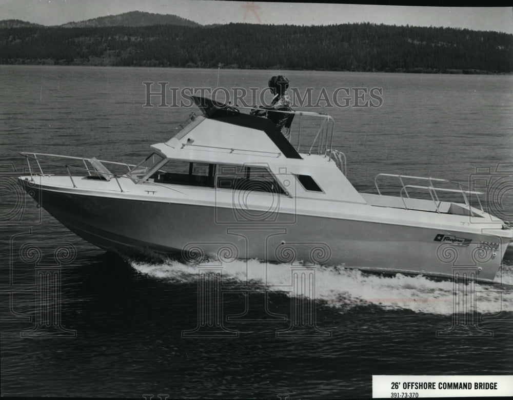 1974 A 26 Foot Offshore Command Bridge Cruiser  - Historic Images