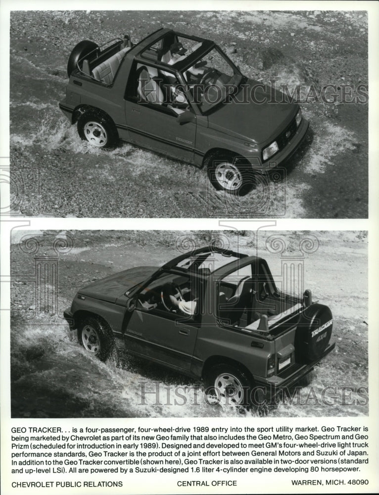 1989 The 1989 Chevrolet Geo Tracker.  - Historic Images