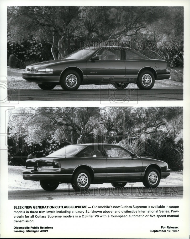 1987 The 1988 Oldsmobile Cutlass Supreme  - Historic Images