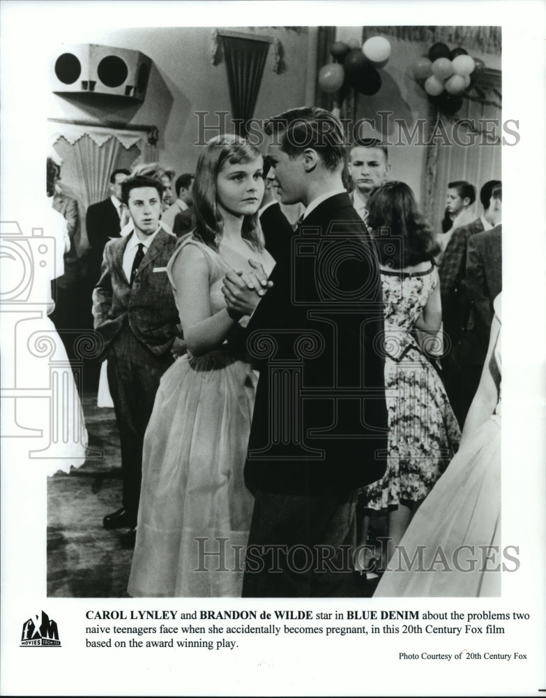 1996 Carol Lynley and Brandon de Wilde in Blue Denim, 1959 film.-Historic Images