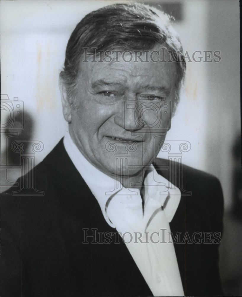 1975 Press Photo John Wayne, actor. - Historic Images