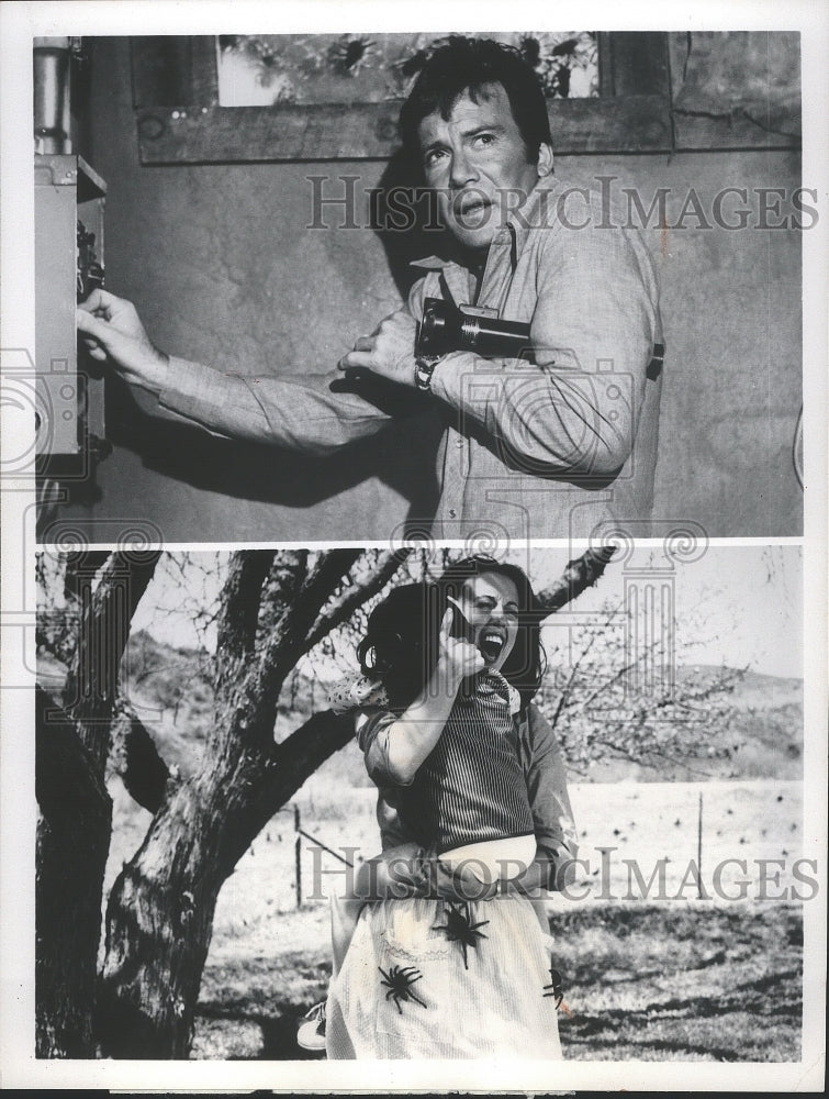 1981 Press Photo William Shatner stars in Kingdom of the Spiders. - Historic Images