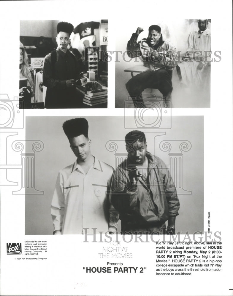 1994 Press Photo Kid &#39;N Play star in House Party 2. - spp05422- Historic Images