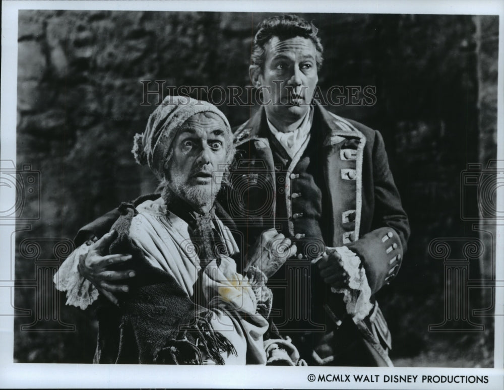 1960 Press Photo John Laurie and Peter Finch star in Kidnapped. - spp05881- Historic Images