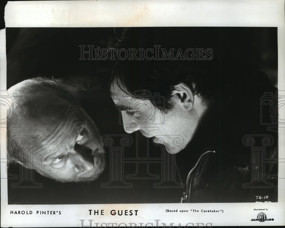 1964 Press Photo Donald Pleasance and Alan Bates star in The Guest. - spp06258-Historic Images