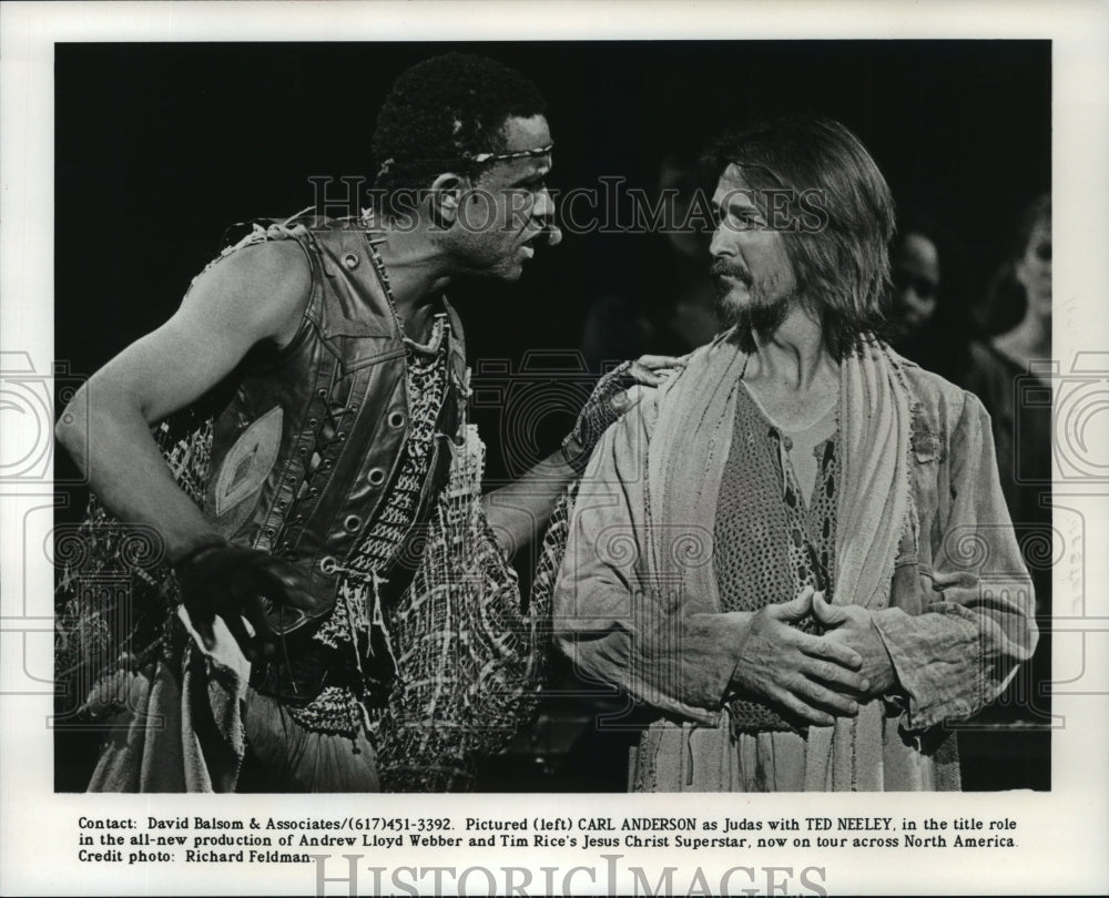 1994 Press Photo Carl Anderson and Ted Neeley in Jesus Christ Superstar. - Historic Images