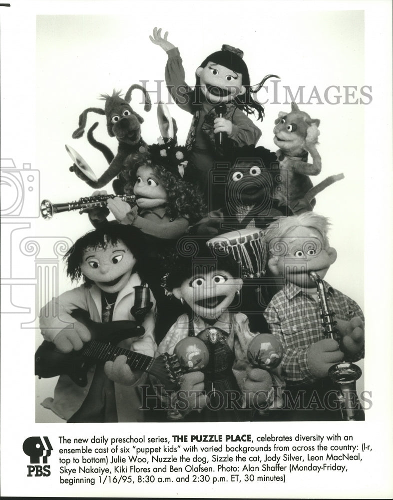 1994 Press Photo A scene from The Puzzle Place, on PBS. - Historic Images
