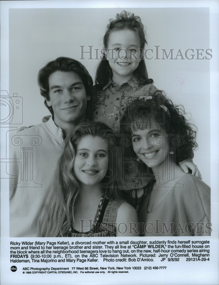 1992 Mary Page Keller Jerry Oconnell And Cast Of Camp Wilder Historic Images 