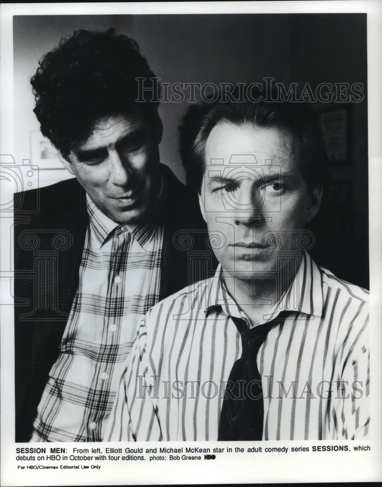 1991 Elliott Gould and Michael McKean in Sessions, on HBO. Historic