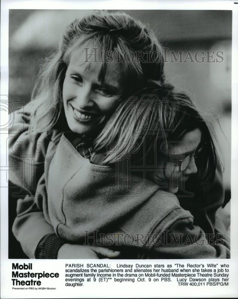 1994 Press Photo Lindsay Duncan and Lucy Dawson in The Rector's Wife, on PBS. - Historic Images