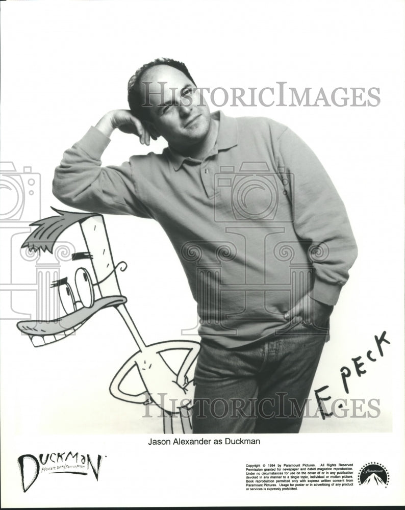 1995 Press Photo Jason Alexander as Duckman - Historic Images