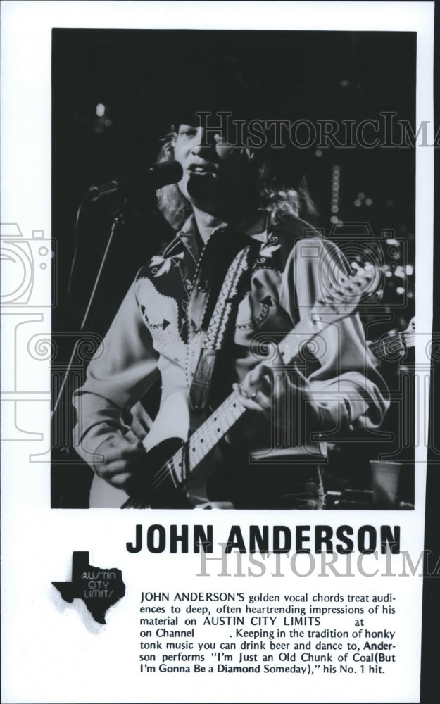 Press Photo John Anderson performing on Austin City Limits. - Historic Images