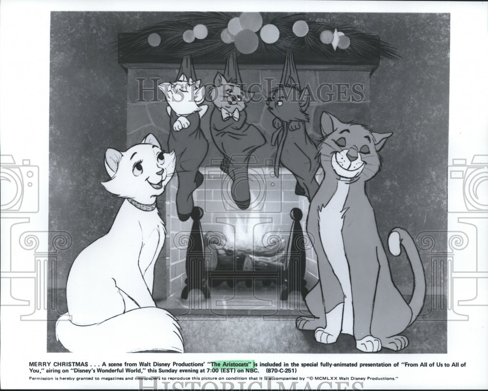 1970 Press Photo A scene from Walt Disney Productions&#39; The Aristocrats. - Historic Images